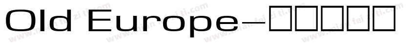 OId Europe字体转换